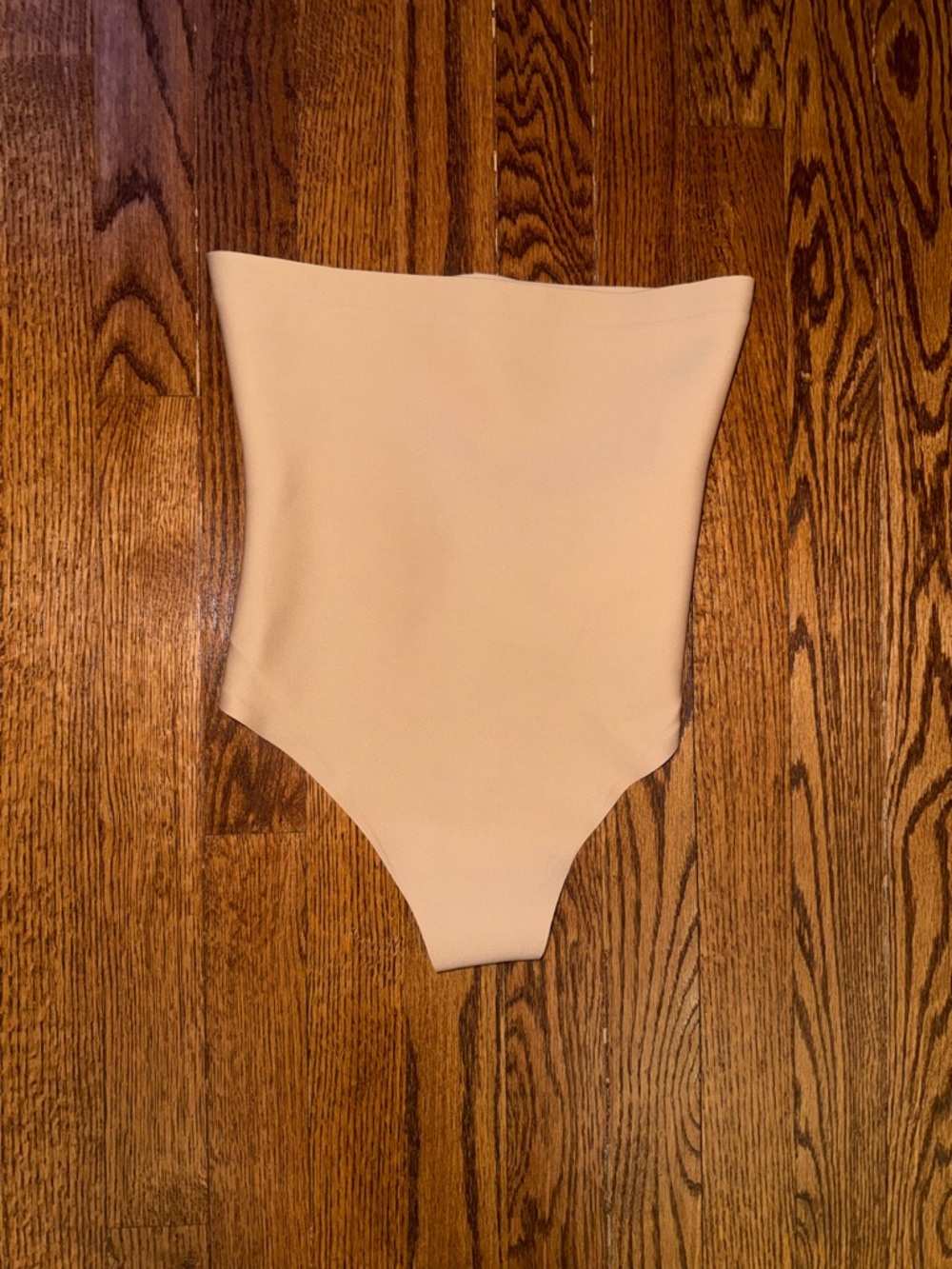 SKIMS High-Waist Sculpting Thong Bodysuit in Clay